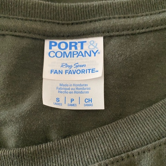 Women’s Olive Green Graphic T-Shirt – Retro Sunset ‘Salty’ Beach Tee Size small - Picture 5 of 7